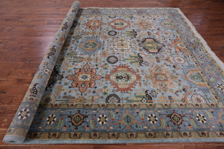 9' 1" X 12' 1" Handmade Persian Fine Serapi Wool Rug - Q11645