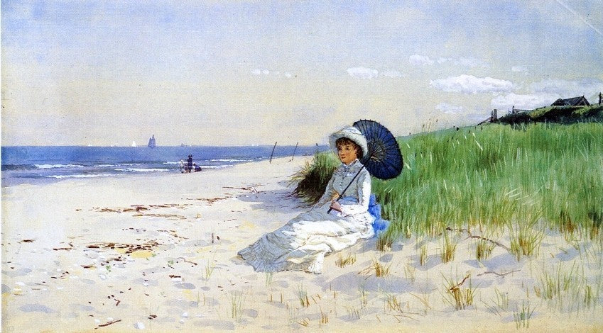 Alfred Thompson Bricher Summer Reverie, Gallery Wrapped Canvas Print, 15"x30"