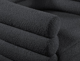 Tessa Boucle Fabric Upholstered Accent Chair, Black