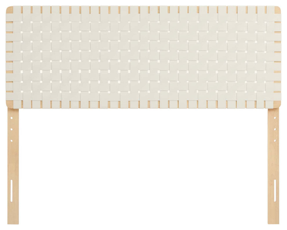 Sparta Weave Queen Vegan Leather Headboard
