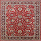 Ahgly Company Indoor Square Mid-Century Modern Area Rugs, 7' Square
