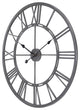 UTOPIA ALLEY Oversized Roman Round Wall Clock, 27" Diameter, Gray