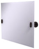 Frameless Landscape Beveled Edge Tilt Mirror, Antique Bronze