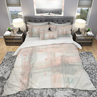 intersect Ii Gray Shabby Duvet Cover Set, King