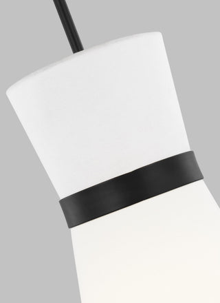 Clark One Light Pendant, Midnight Black