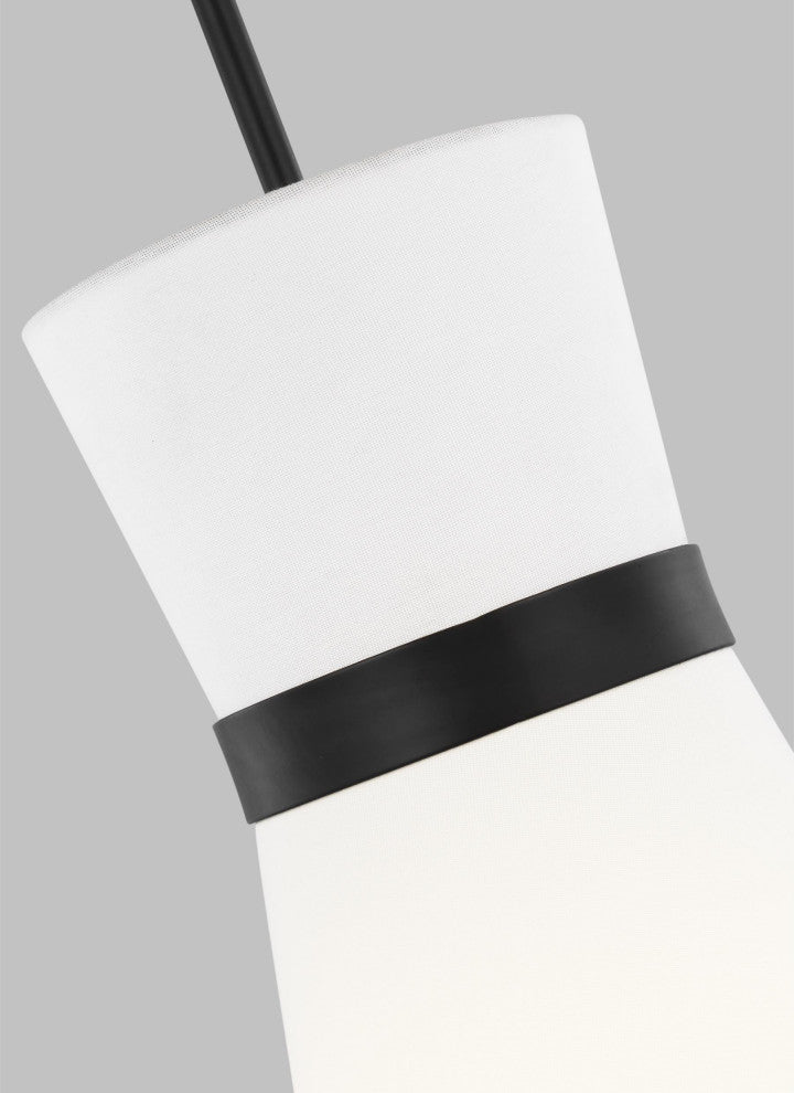 Clark One Light Pendant, Midnight Black
