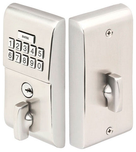 Emtek Modern Electronic Keypad Deadbolt Satin Nickel