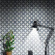 8"x8" Amlo Handmade Cement Tile, White/Gray, Set of 12
