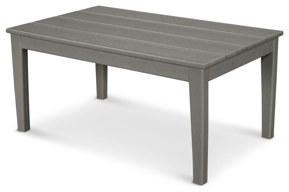 Polywood Newport 22"x36" Coffee Table, Slate Gray
