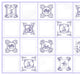 Blue Tile 3D Wall Panels, Set of 10, Covers 58 Sq Ft