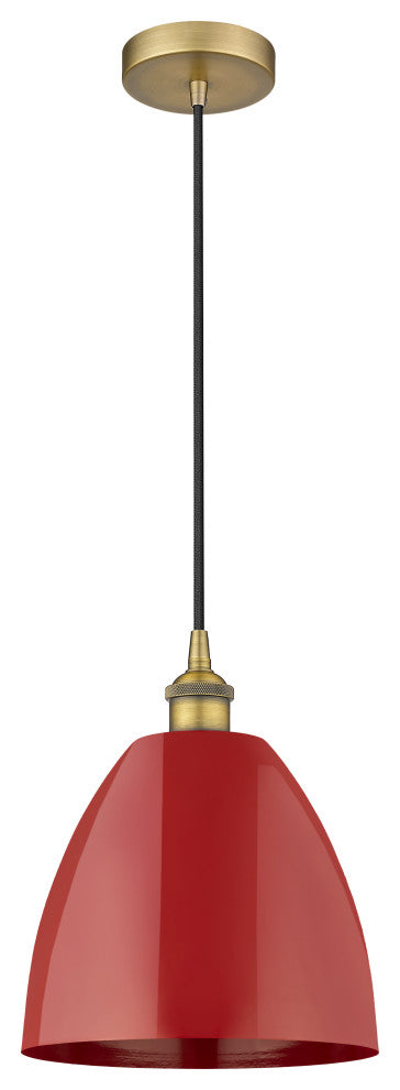 Innovations 616-1P-BB-MBD-9-RD-LED 1-Light Mini Pendant, Brushed Brass