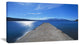 "Elba Island Pier And Capanne Mountain" Landscape Wall Art, 1 Panel, 60"x28"