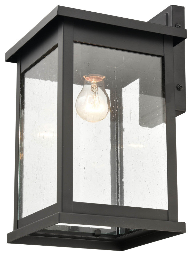1 Light 8.5 in. Powder Coat Black Outdoor