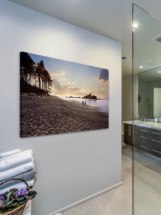 "Sunset Beach Walk" Print on Canvas by Sylvia Cook