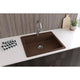 ELGAD2522PDMC0 Quartz Classic 25" x 22" ADA Sink with Perfect Drain, Mocha
