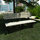 Aurora Traditional 6' Park Bench, Whitewash