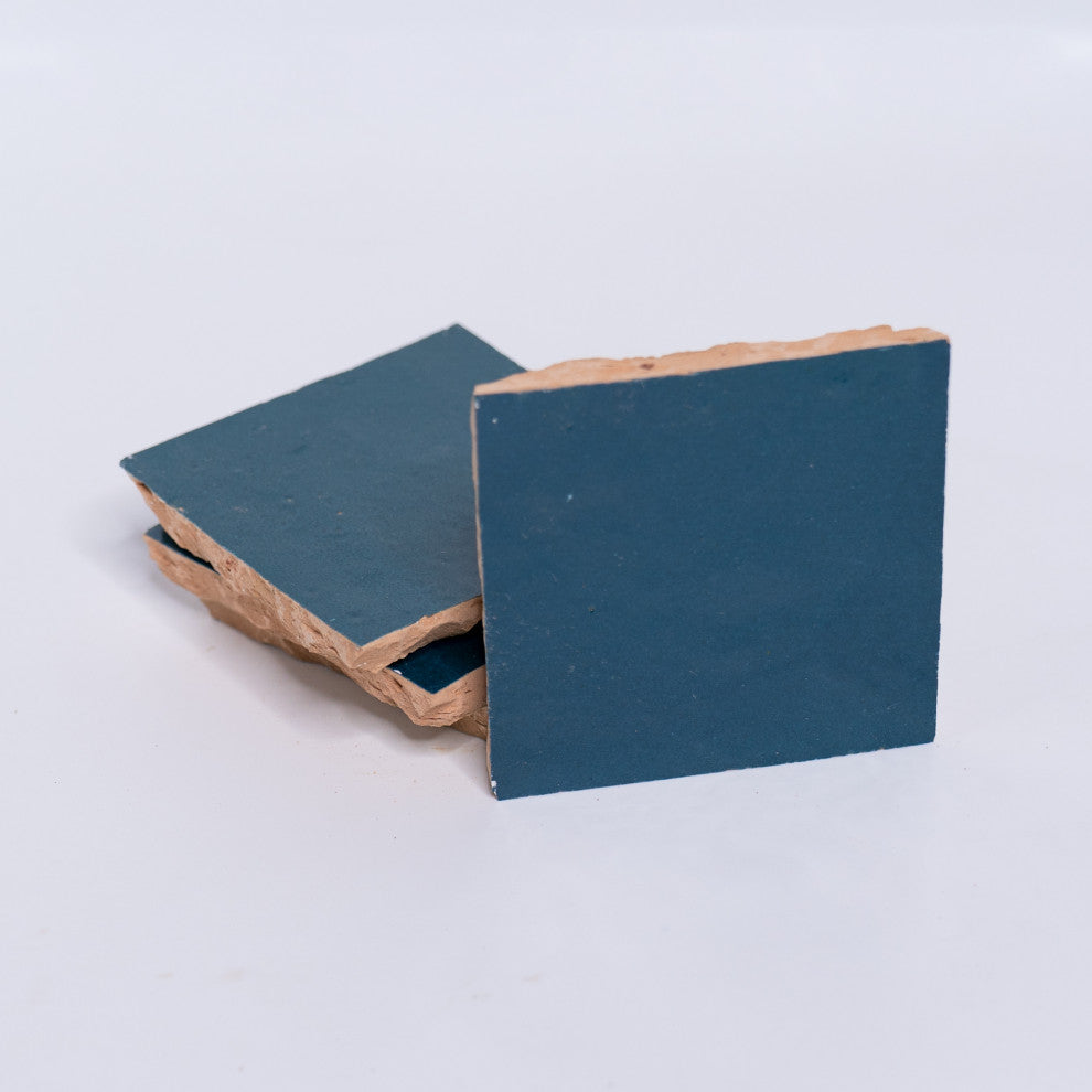 Moroccan Zellige Mosaic 4x4  in Marine Blue
