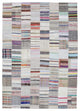 Rug N Carpet - Handmade Oriental 8' 1'' x 11' 7'' Vintage Patchwork Kilim Rug