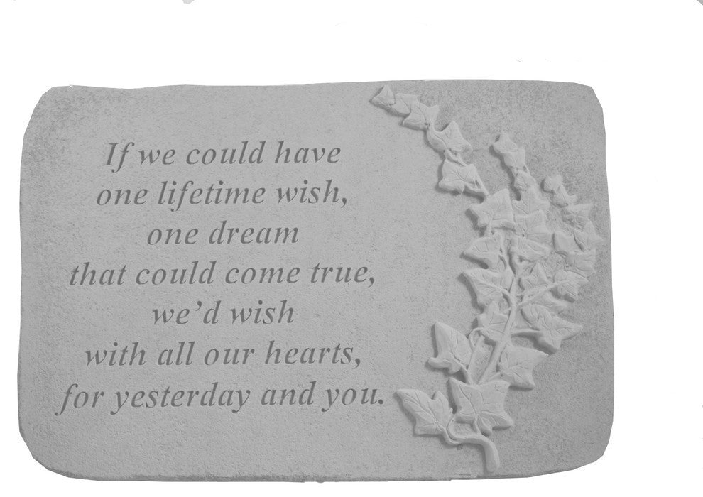 Botanical Garden Accent Stone, "If We Could Have One"