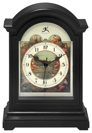 Black Plastic 9" Tabletop Clock