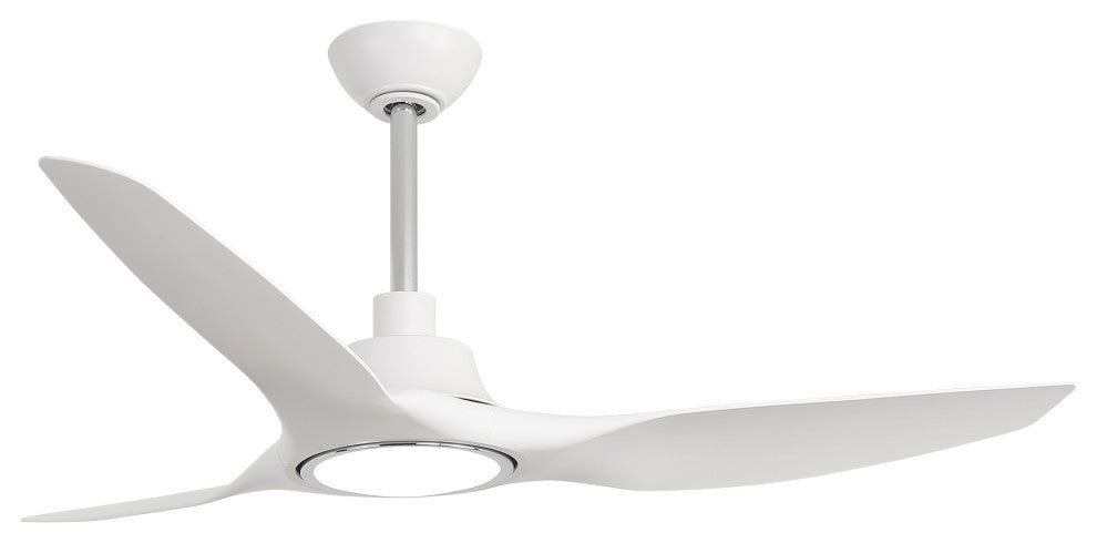 52-inch Modern White LED Smart Ceiling Fan with Remote