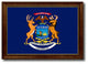 Michigan State Flag Canvas Print, 15"x21"