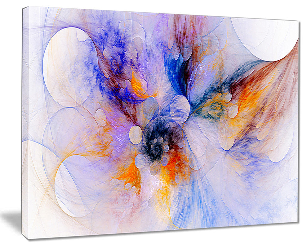 "Fractal Floral Wallpaper Art" Floral Digital Art Canvas Print