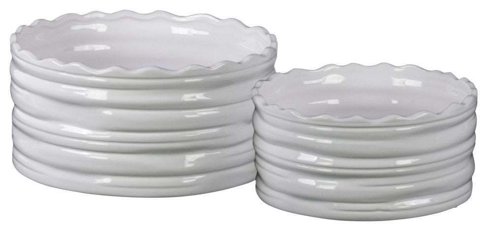 Ceramic Pots Coated, 2-Piece Set