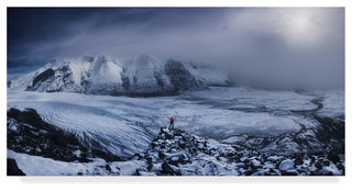 Carlos F Turienzo 'Wanderer Snow' Canvas Art, 24"x12"