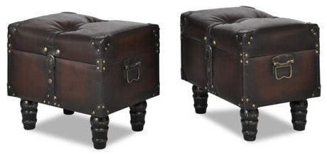 vidaXL Storage Bench Dark Brown