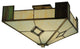 Meyda Lighting 50503 20"Sq Diamond Mission Flushmount