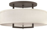 Hampton Semi-Flush Mount, Buckeye Bronze