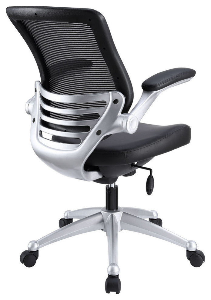 Modway Edge Leather Office Chair, Black