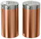 nu steel Jumbo Salt and Pepper Shakers, Copper