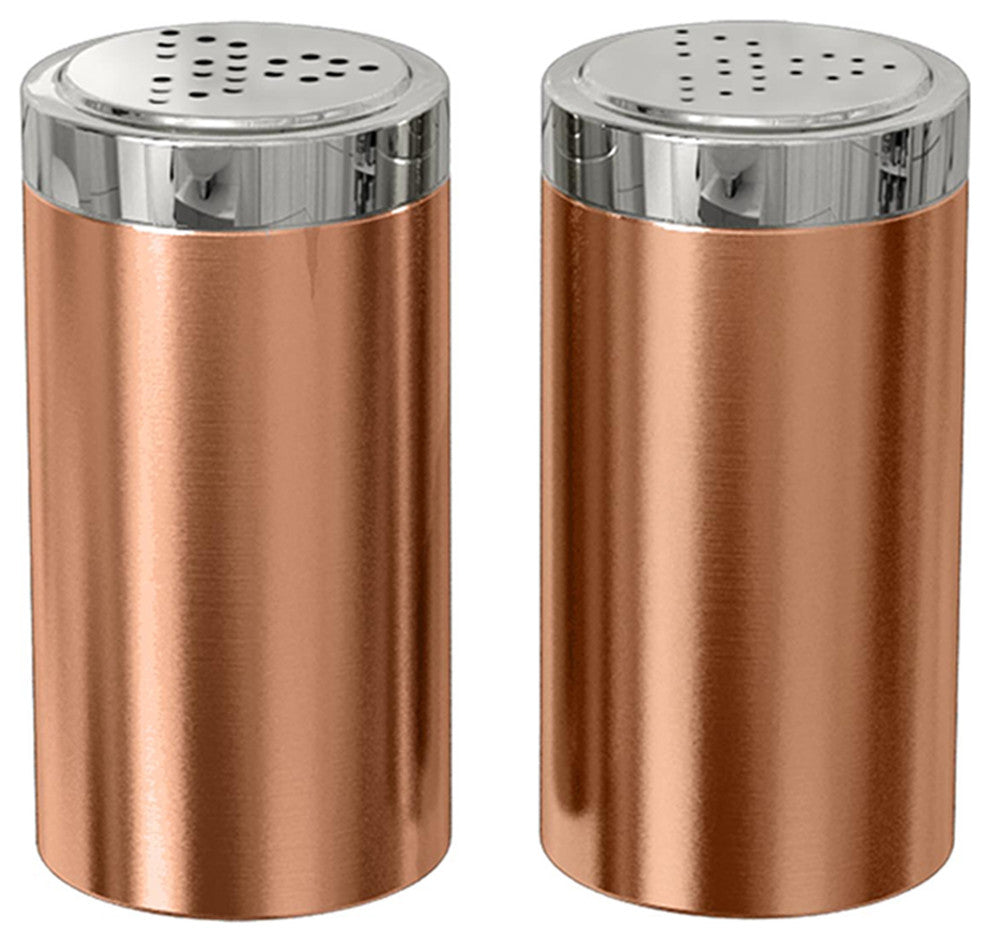 nu steel Jumbo Salt and Pepper Shakers, Copper