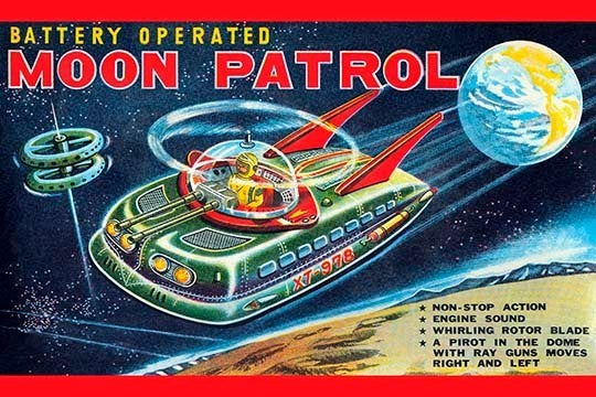 Battery Operated Moon Patrol XT-978 - Framed Paper Poster 20" x 30"