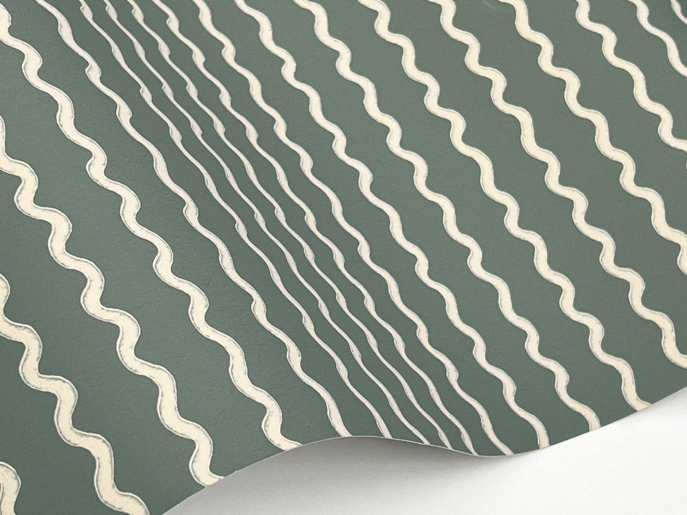 Rickrack Moss Wallpaper