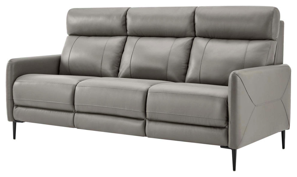 Sofa, Leather, Gray, Modern, Living Lounge Room Hotel Lobby Hospitality