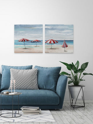 Summer Tents II Diptych, 24"x12"