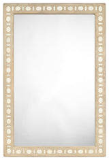 Sama Wood and Bone Inlay Rectangle Mirror