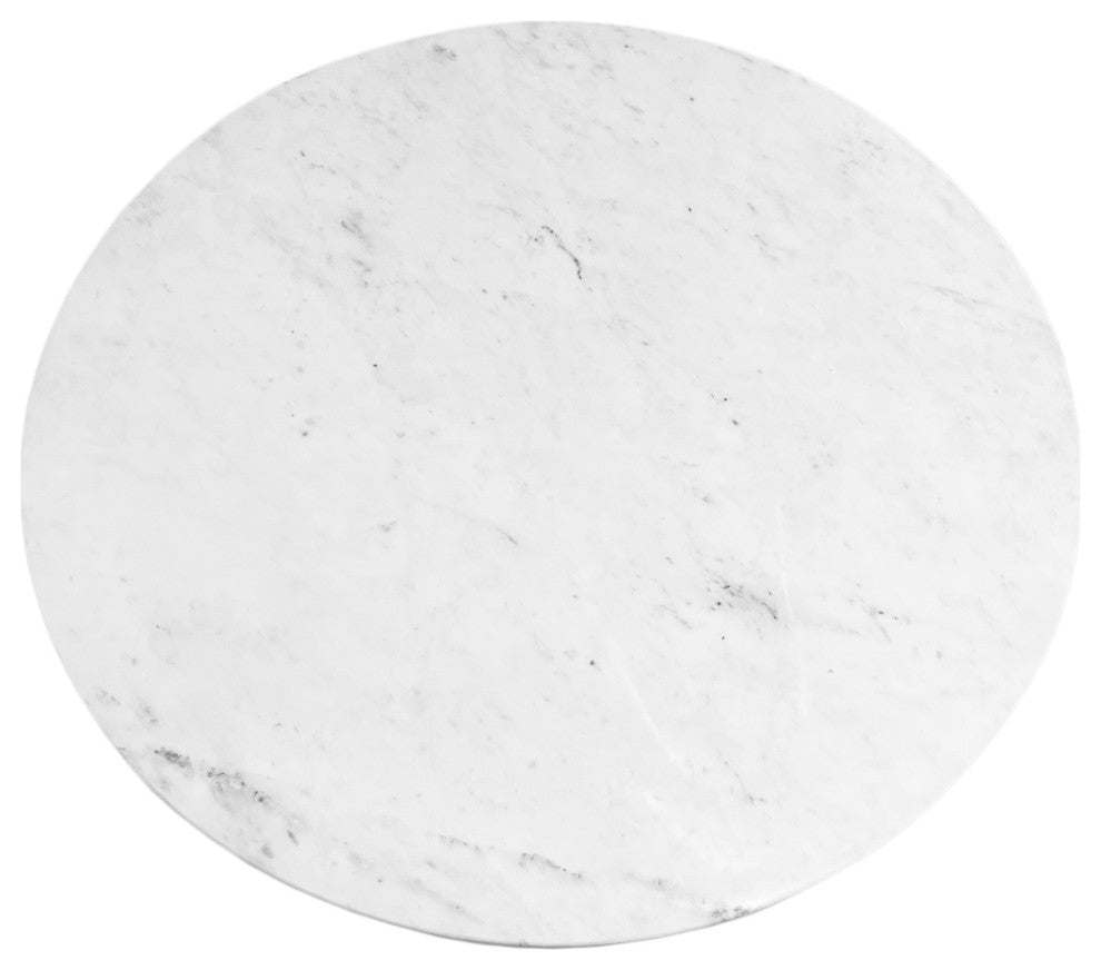 Marble & Brass Round Coffee Table