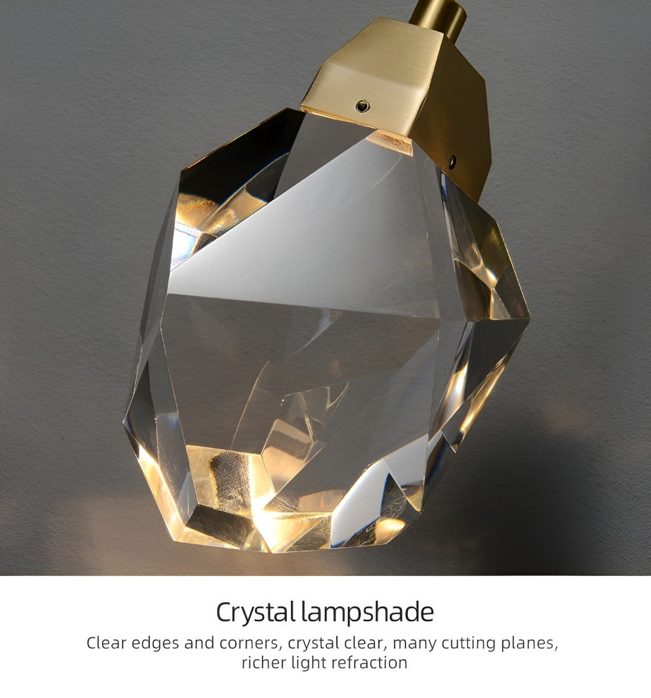 Getafe | Diamond Design Crystal Led Wall Sconce, B, Warm White