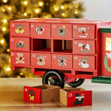 14.5"L Wooden Christmas Truck Countdown