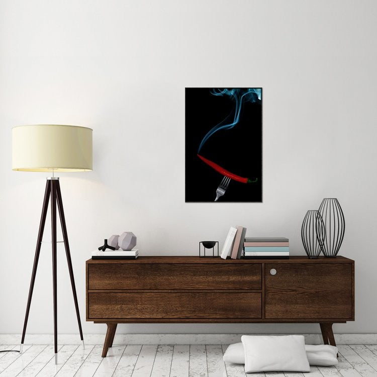 "Hot Bite" Framed Canvas Giclee by Gert Lavsen, 25x37"