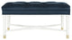 Safavieh Rory Tufted Bench, Navy