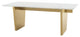 Aiden White Stone Dining Table, HGNA565