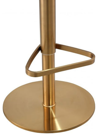 Lexi Adjustable Bar Stool Gold Frame, Black