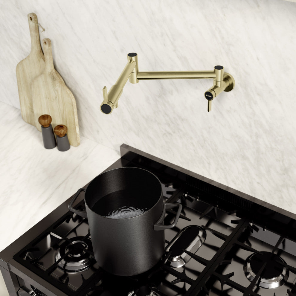 Blanco 527485 Culina II 1.5 GPM Wall Mounted 1 Hole Pot Filler - PVD Steel