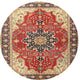 Ahgly Company Indoor Round Traditional Area Rugs, 4' Round