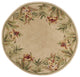 HomeRoots 5' Round Wool Ivory Area Rug